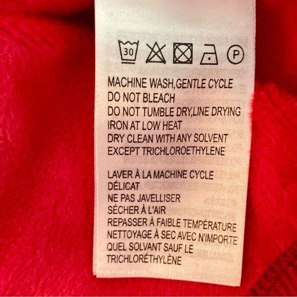 FARM Rio Warm Welcome Sweatdress Sweatshirt Dress Red Rainbow Heart Size M - Picture 15 of 16